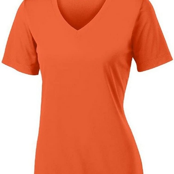 Short Sleeve V-Neck Moisture Wicking - Picture 1 of 2